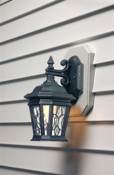 electrical box for mounting outside wall lamp|outdoor light mount kit.